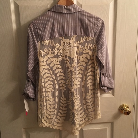 Xhilaration Tops - Lace Button up